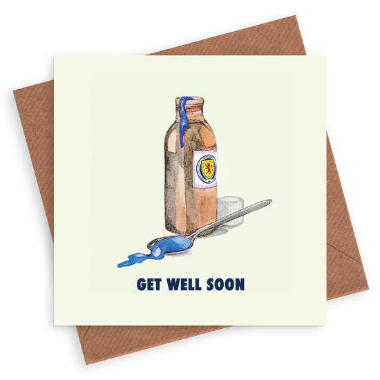 Scotland Football Get Well Soon Greeting Card Greeting & Note Cards Crumble and Core   