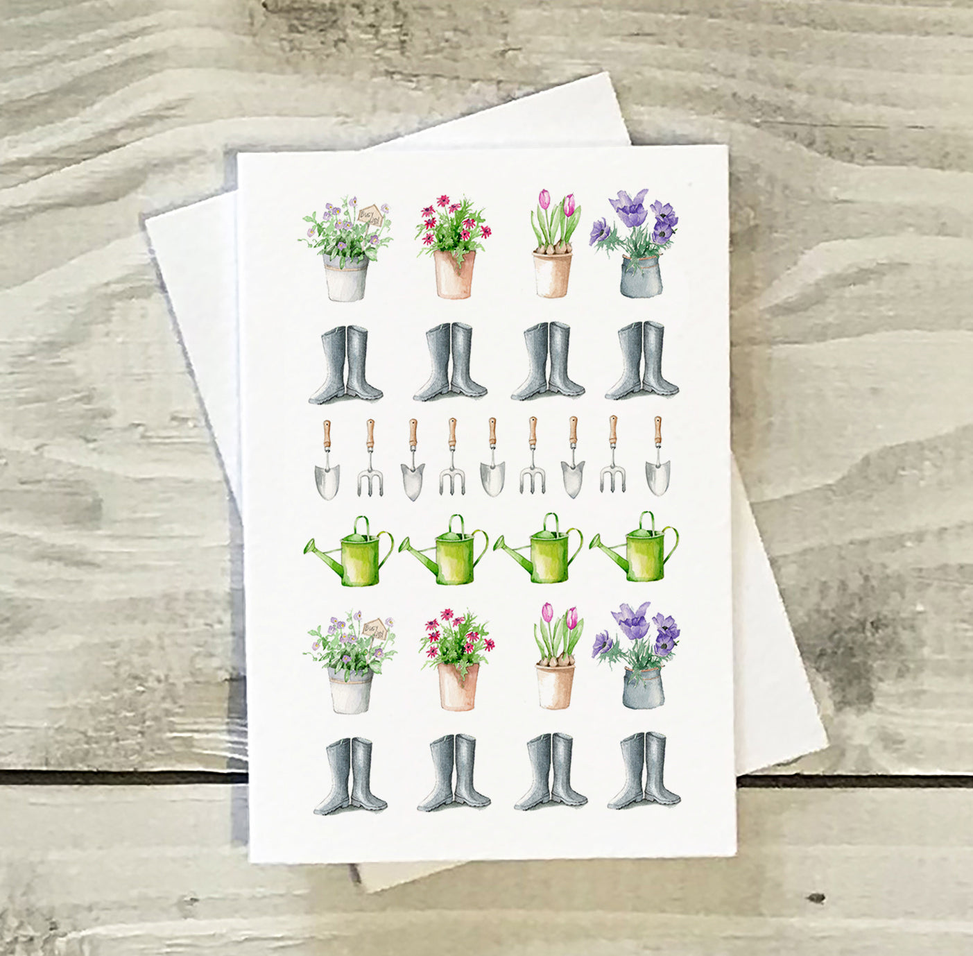 Mini Greeting Card -Gardening Greeting & Note Cards Crumble and Core   