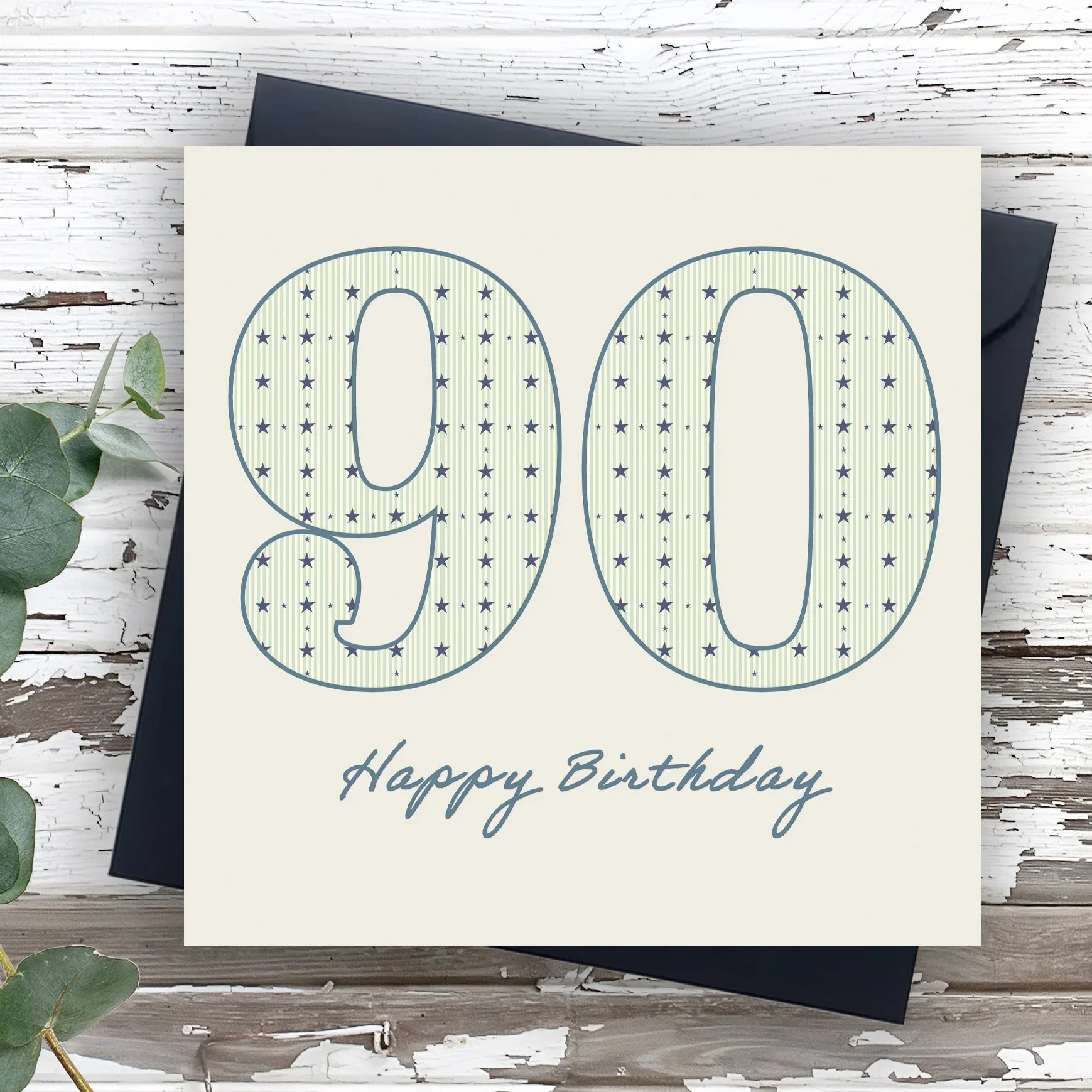 Male 90th Birthday Card For Him - Age 90 - Special Finishes - View #7
