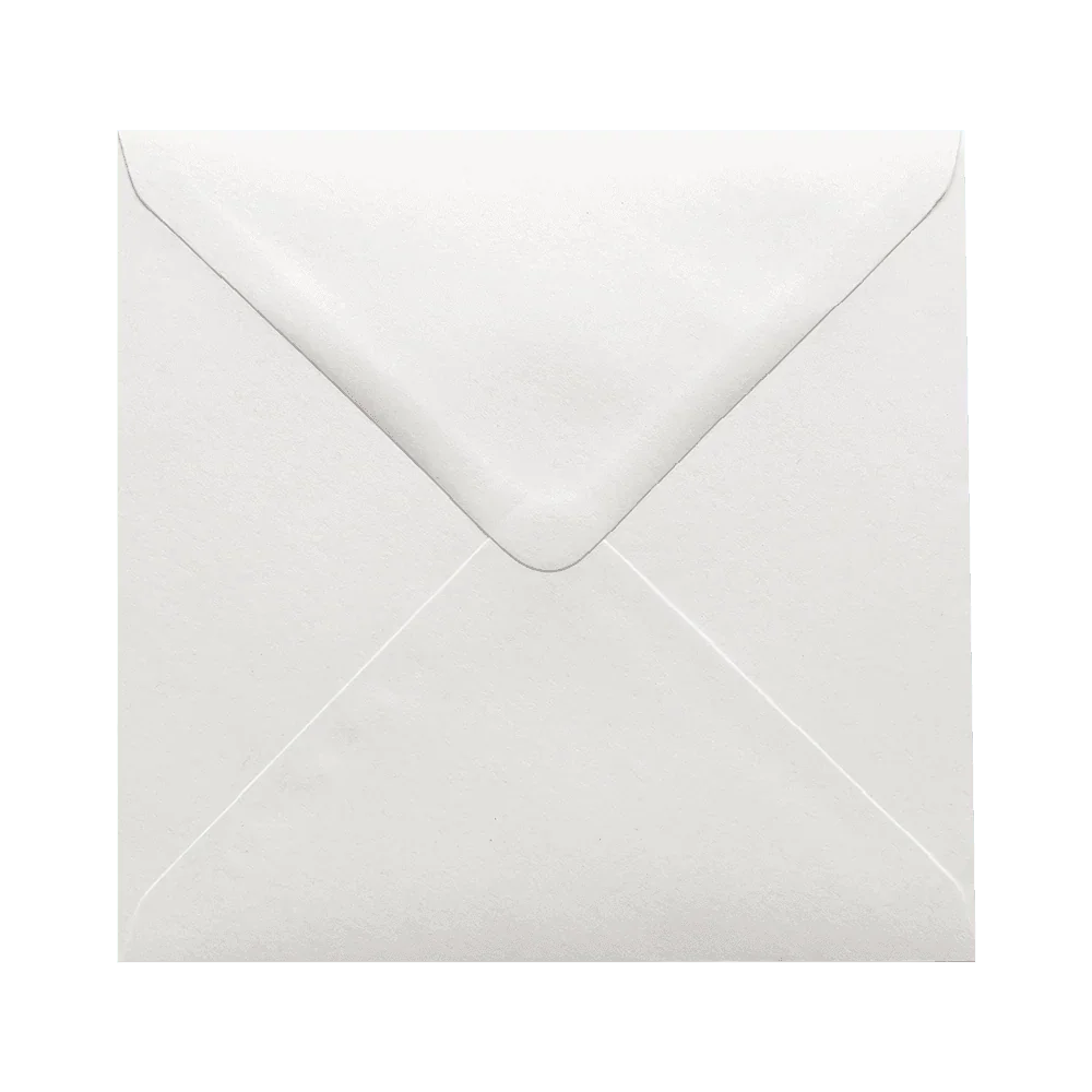 White envelope for handcrafted greeting cards by Crumble and Core, UK gifts
