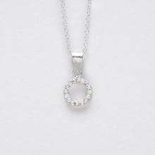 Load image into Gallery viewer, Sterling Silver Jewelled Ring Pendant
