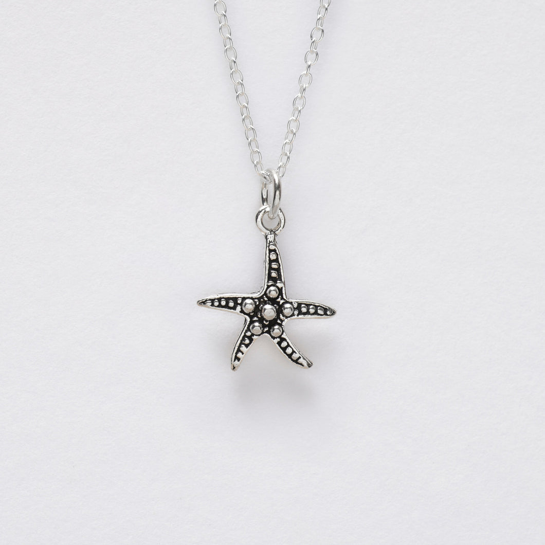 Sterling Silver Starfish Pendant Charms & Pendants Crumble and Core   
