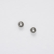 Load image into Gallery viewer, Domed Silver Ear Studs
