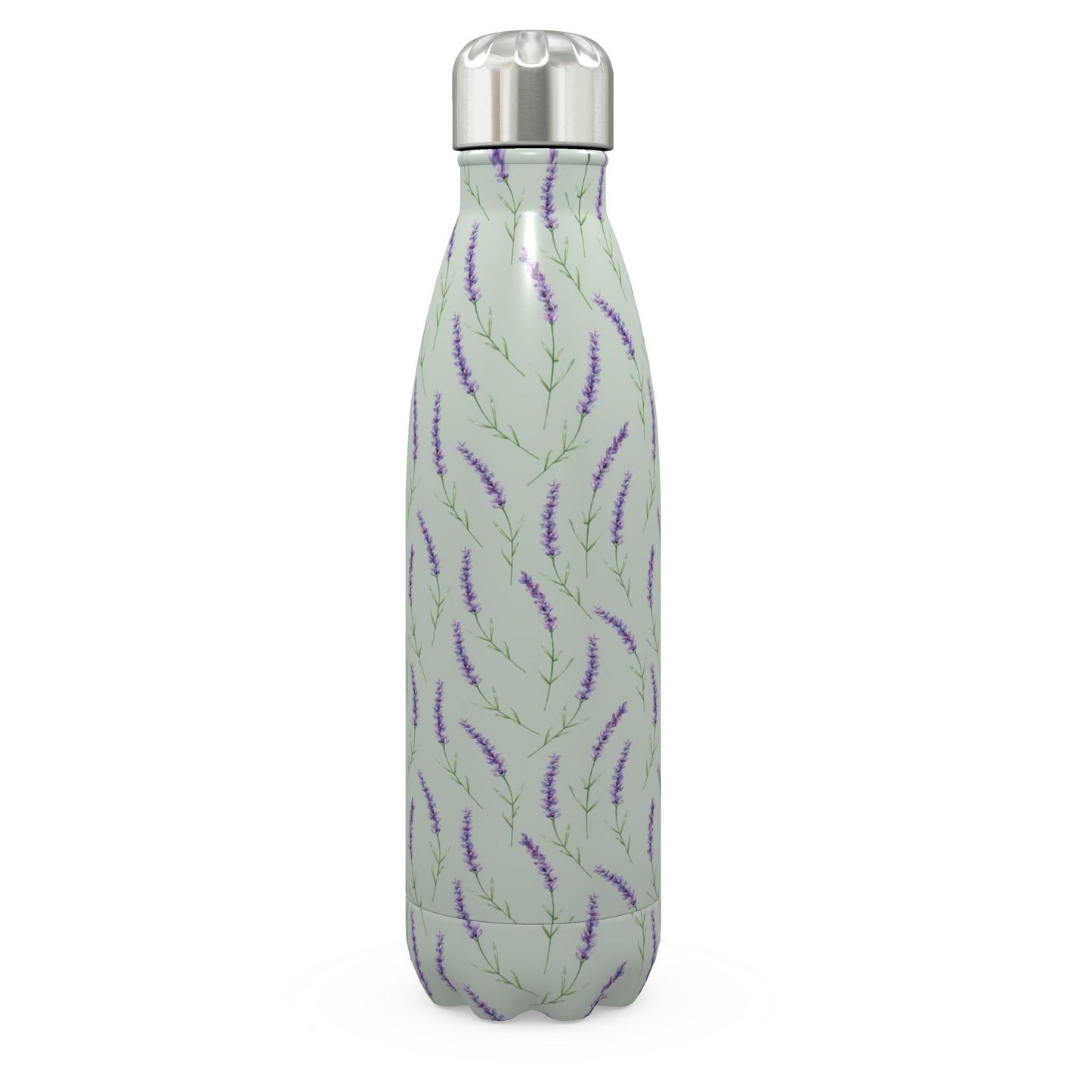 Stainless Steel Thermal Bottle - Lavender Design