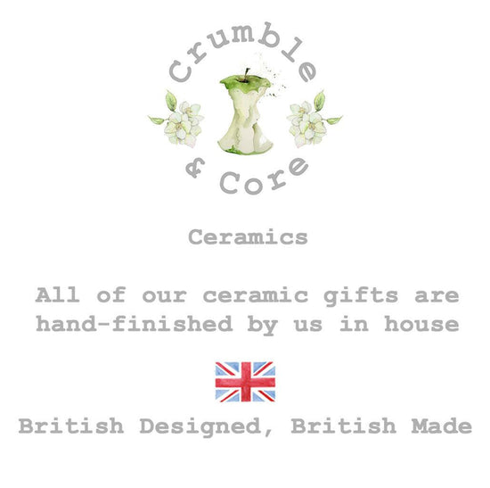 Ceramic Coaster - Elegant Drinks Coaster - Floral Gifts for Her - Crumble and Core