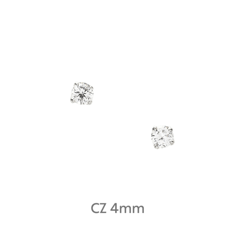 Sterling Silver Happy Birthday Stud Earrings on Floral Card - Thoughtful Gift Idea - Crumble and Core