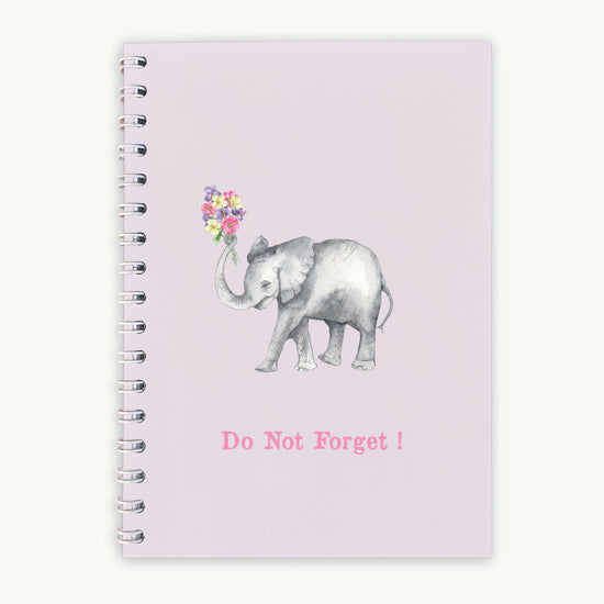 Wire Bound Notebook - Elephant Notebooks & Notepads Crumble and Core A6  
