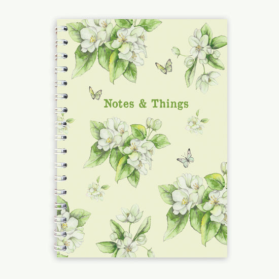 Wire Bound Notebook - Blossom Cream Notebooks & Notepads Crumble and Core A6  
