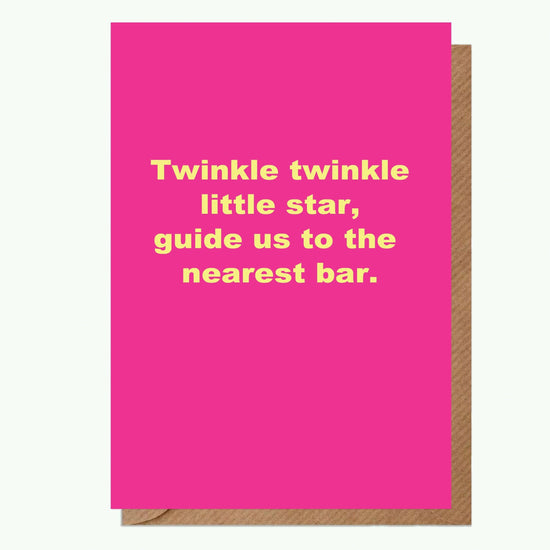 Twinkle twinkle A6 Greeting Card - Crumble and Core