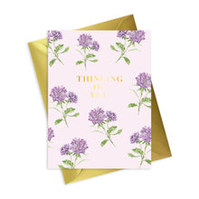 Load image into Gallery viewer, Bright Blooms Foiled Thinking of You Card BB008
