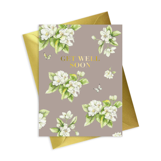 Bright Blooms Foiled Get Well Soon Card BB010 Greeting & Note Cards Crumble and Core   
