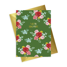 Load image into Gallery viewer, Bright Blooms Foiled New Home Greeting Card Greeting &amp; Note Cards Crumble and Core   
