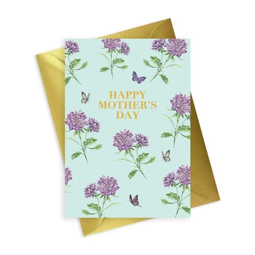 Bright Blooms Foiled Mother's Day Card Greeting & Note Cards Crumble and Core   
