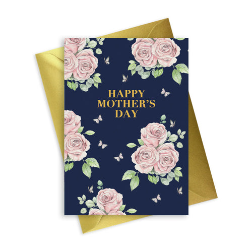 Bright Blooms Foiled Mother's Day Card Greeting & Note Cards Crumble and Core   