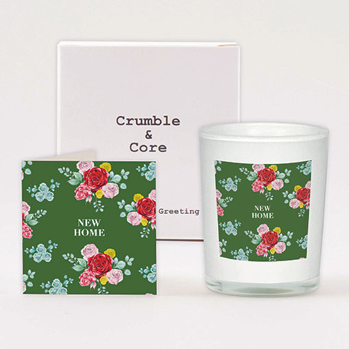 Bright Blooms Boxed Candle and New Home Card Candles Crumble and Core   