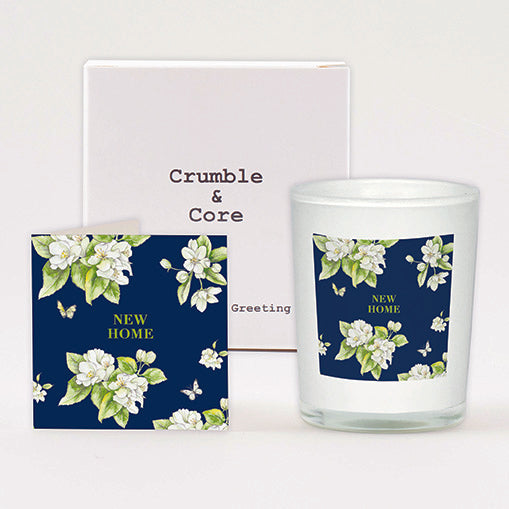Bright Blooms Boxed Candle and New Home Card BC017 Candles Crumble and Core   