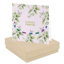 Carica l&#39;immagine nel visualizzatore di Gallery, Bright Blooms Lovely Friend Boxed Card with Silver and Beaded Bracelet BD002 Bracelets Crumble and Core   
