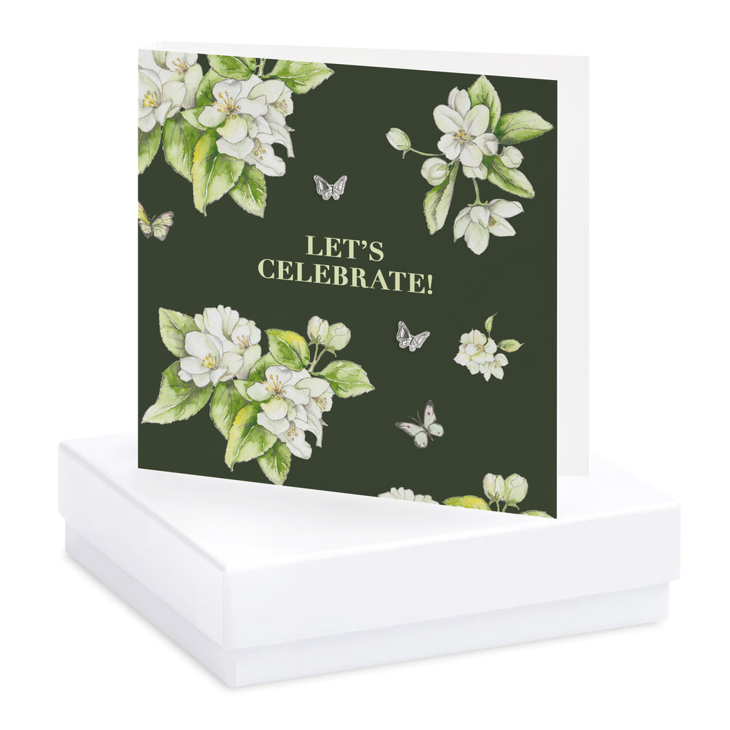 Bright Blooms Let's Celebrate Boxed Card with Jewellery  BE001