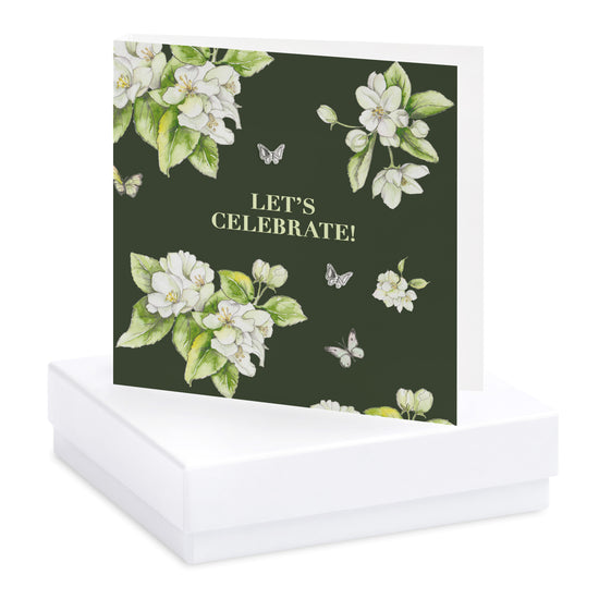 Bright Blooms Let's Celebrate Boxed Card with Jewellery  BE001 Earrings Crumble and Core   