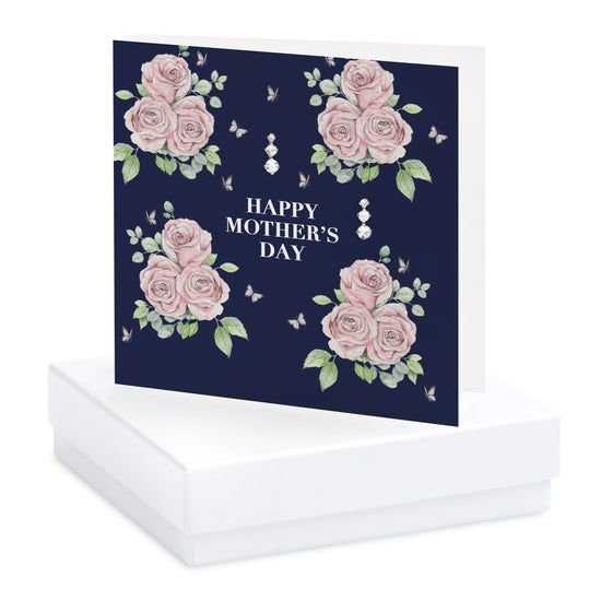Bright Blooms Mother's Day Boxed Card with Jewellery Earrings Crumble and Core   