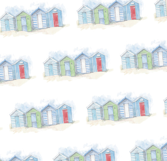 Beach Hut Gift Wrapping Gift Wrap and Tag Pack Wrapping Paper Crumble and Core   