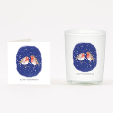 Carica l&#39;immagine nel visualizzatore di Gallery, Boxed Christmas Robin Candle and Card Candles Crumble and Core   
