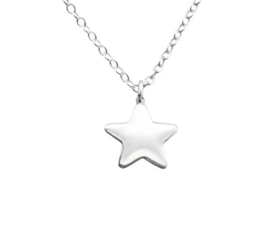 Sterling Silver Star Pendant Necklace Necklaces Crumble and Core   