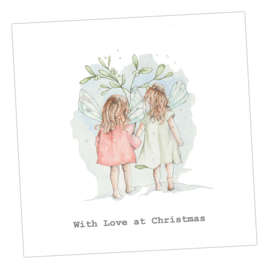 Christmas Fairy Twins Card Greeting & Note Cards Crumble and Core   
