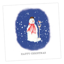 Load image into Gallery viewer, Snowman Foiled Card Greeting &amp; Note Cards Crumble and Core   
