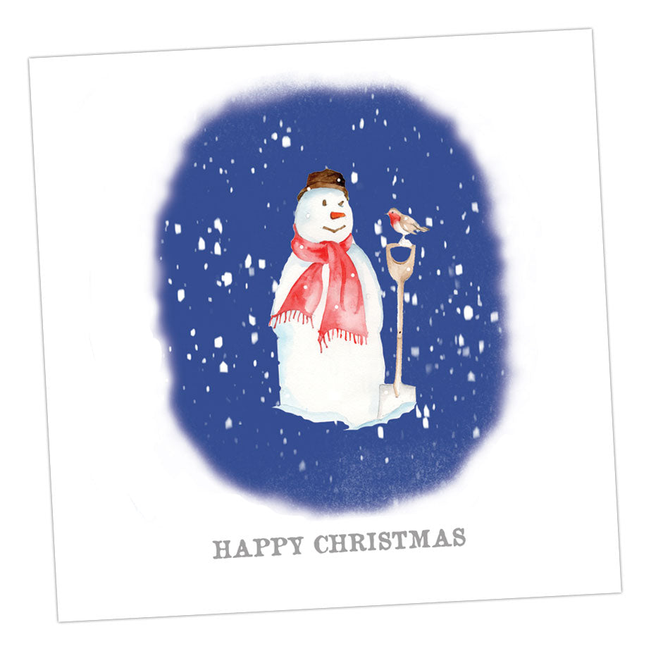 Snowman Foiled Card Greeting & Note Cards Crumble and Core   