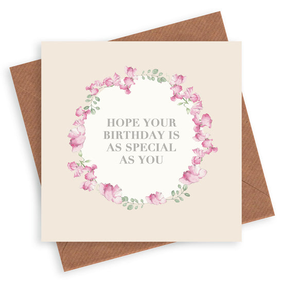 Vintage Sentiments Greeting Card Special You Birthday Greeting & Note Cards Crumble and Core   