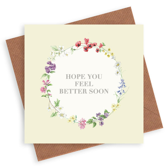 Vintage Sentiments Greeting Card Get Well Soon Greeting & Note Cards Crumble and Core   