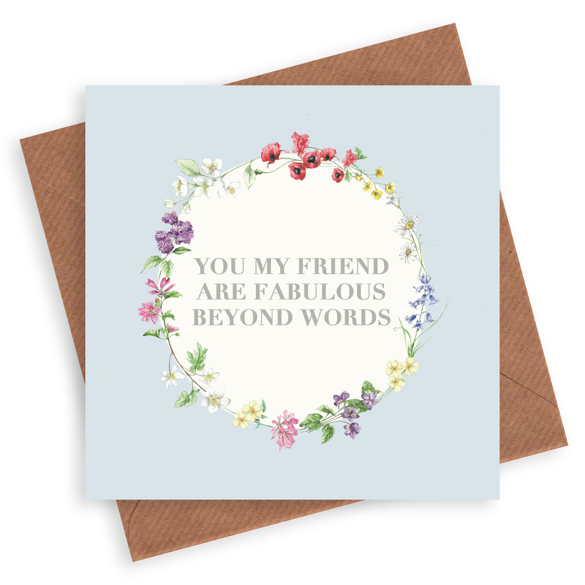 Vintage Sentiments Greeting Card Fabulous Friend Greeting & Note Cards Crumble and Core   