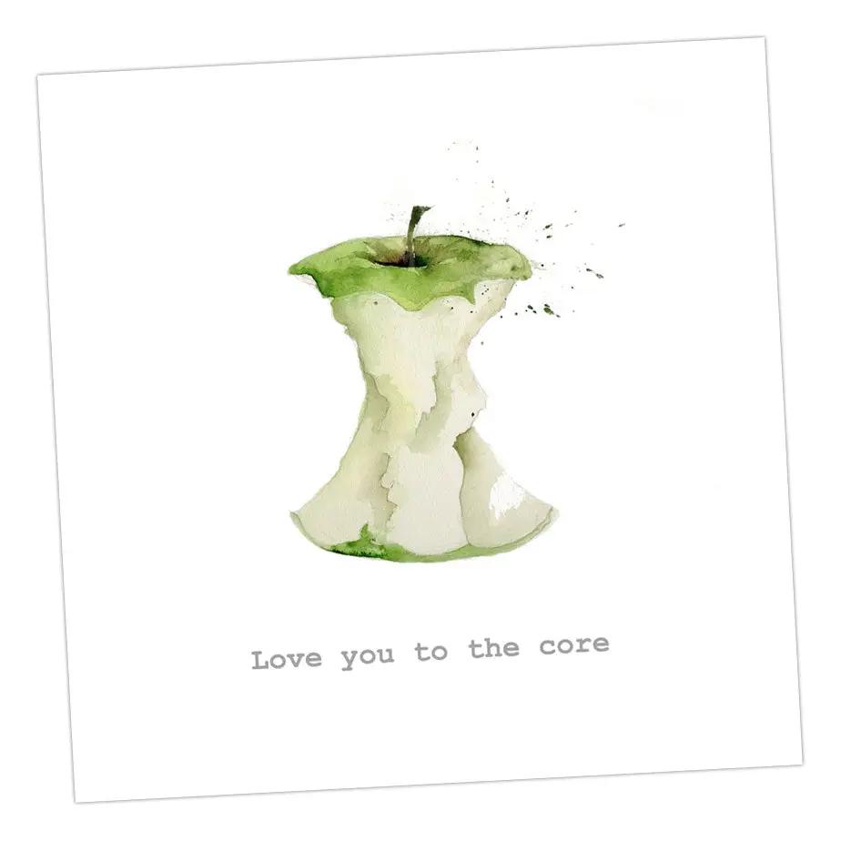 Love you to the Core Greeting & Note Cards Crumble and Core   