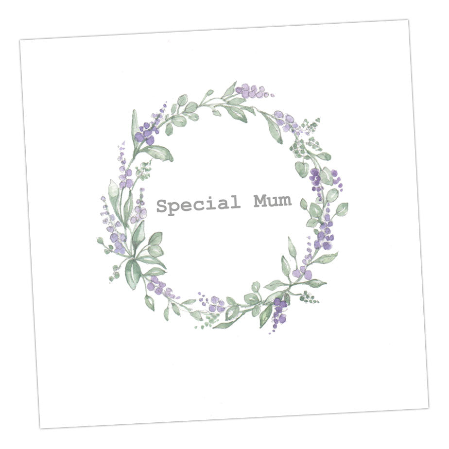 Wreath Mum Card Greeting & Note Cards Crumble and Core   
