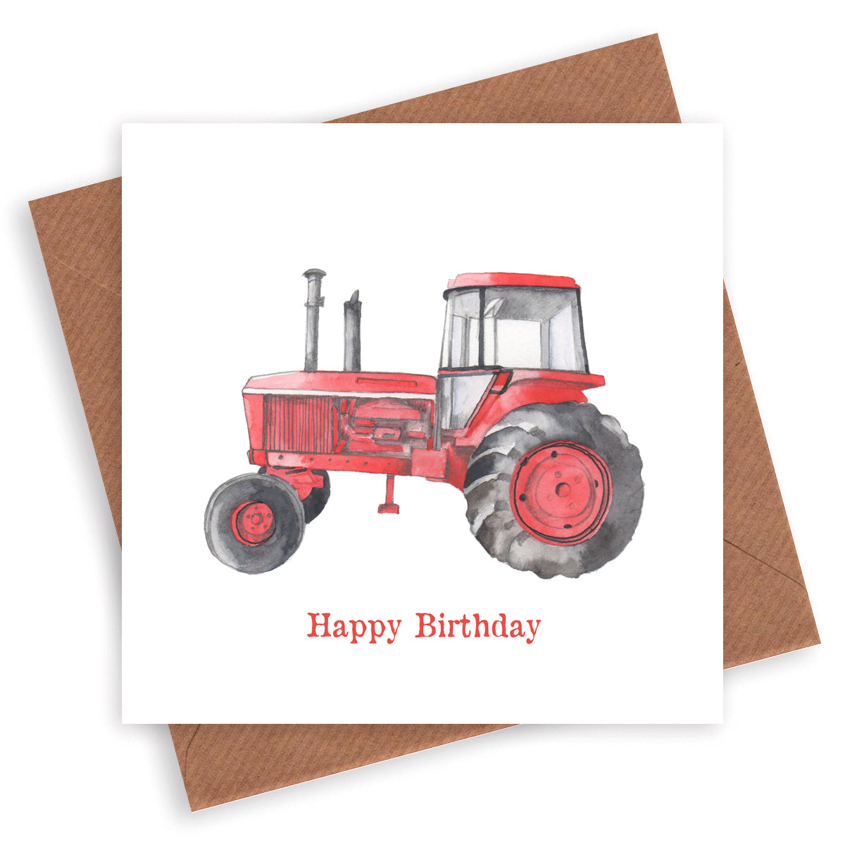 Tarjeta de felicitación del feliz cumpleaños del estudio de arte