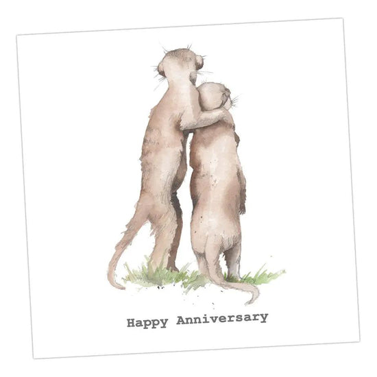 Meerkats Anniversary Card Greeting & Note Cards Crumble and Core   