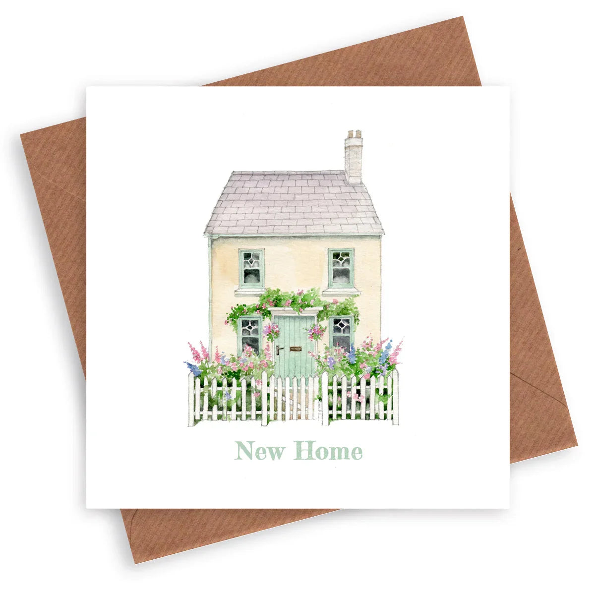 New Home Card – Luxury Housewarming Card With Kraft Envelope | FSC Certified Paper