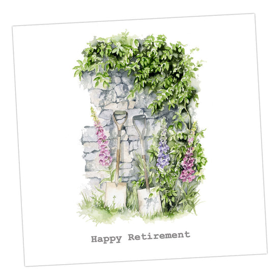 Garden Wall Retirement Card Greeting & Note Cards Crumble and Core   