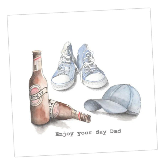 Beer etc, Enjoy Your Day Dad Card Greeting & Note Cards Crumble and Core   