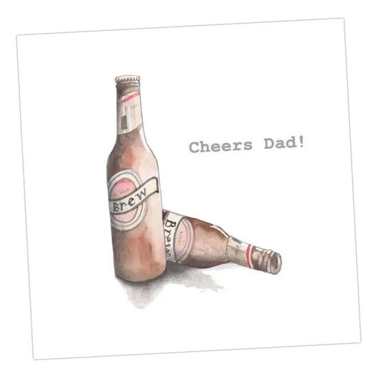 Beers, Cheers Dad ! Card Greeting & Note Cards Crumble and Core   