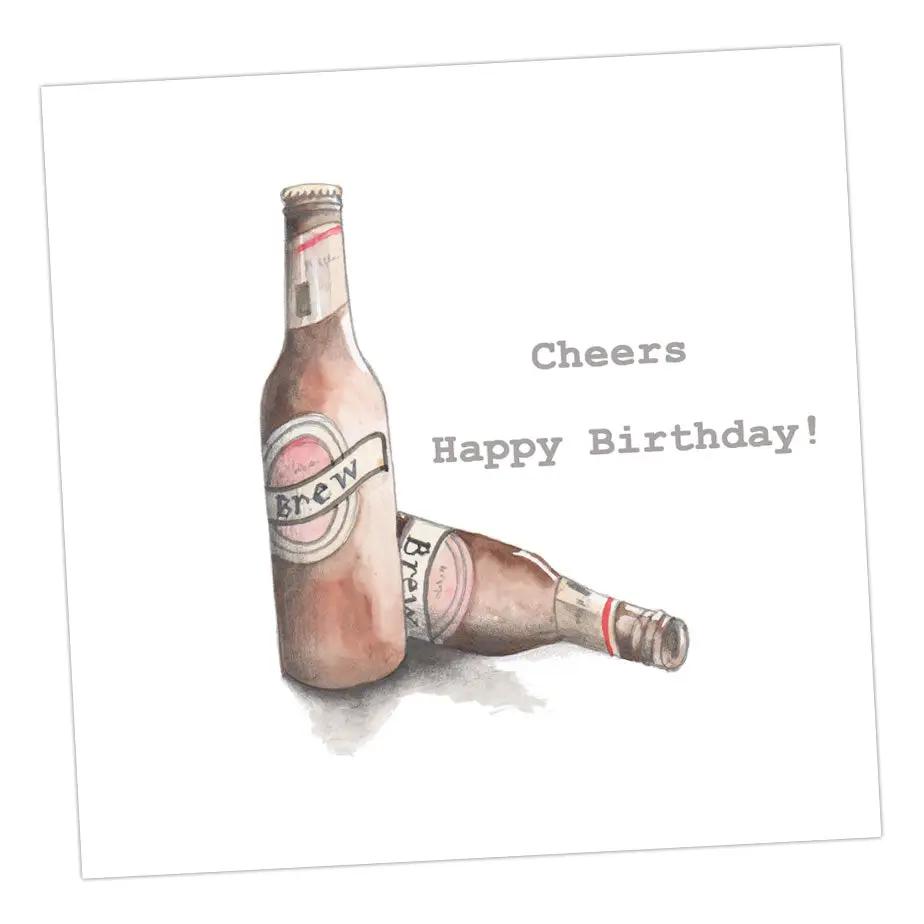 Cheers Happy Birthday Card Greeting & Note Cards Crumble and Core   