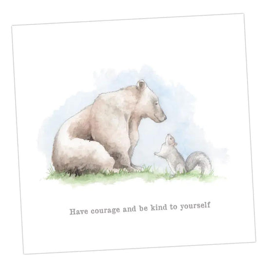 Bear and Blackbird Card Greeting & Note Cards Crumble and Core   