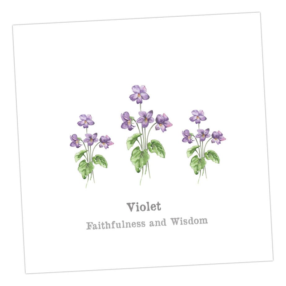 Violet Card Greeting & Note Cards Crumble and Core   