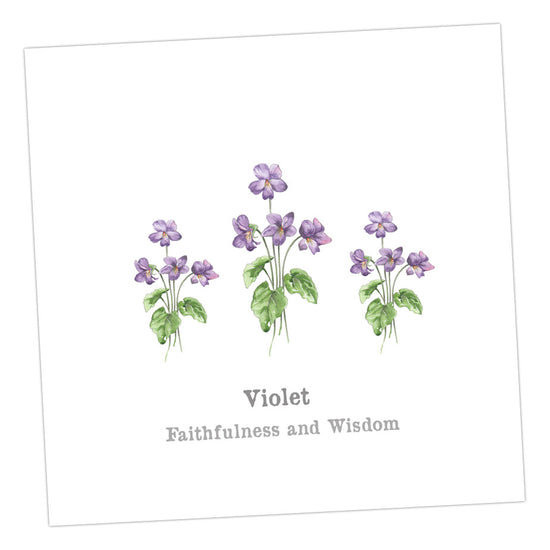 Violet Card Greeting & Note Cards Crumble and Core   