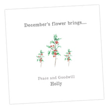 Load image into Gallery viewer, December Holly Card Greeting &amp; Note Cards Crumble and Core   
