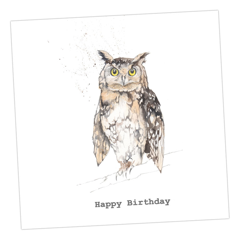 Happy Birthday Owl Card Greeting & Note Cards Crumble and Core   