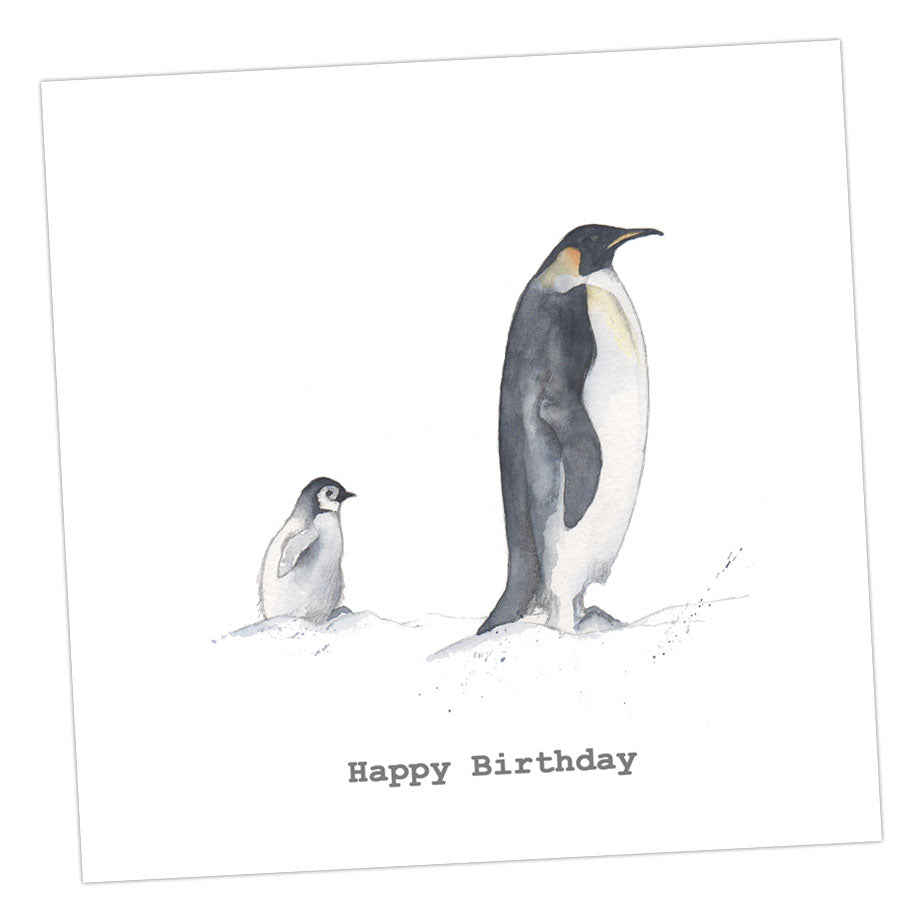 Happy Birthday Penguin Card Greeting & Note Cards Crumble and Core   