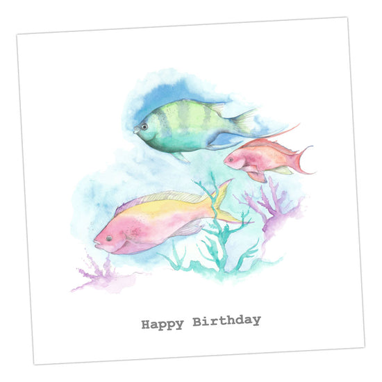 Happy Birthday Fish Card Greeting & Note Cards Crumble and Core   