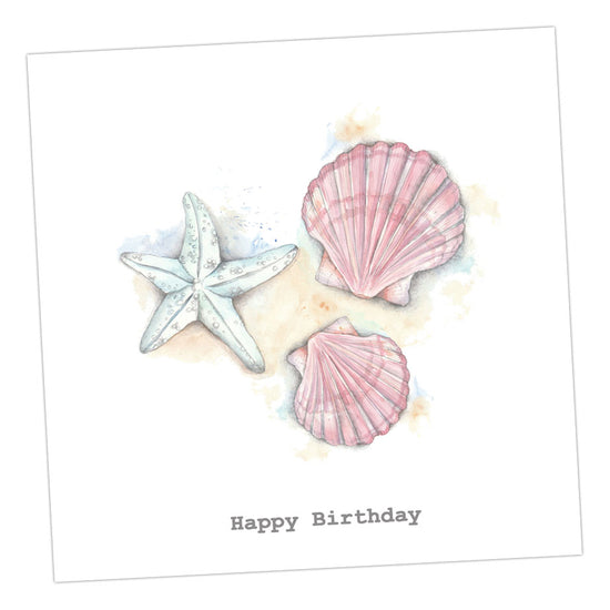 Shells Birthday Card Greeting & Note Cards Crumble and Core   